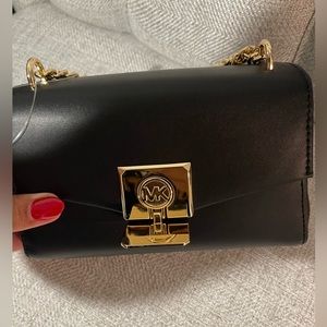 Michale Kors Lita Small Leather Crossbody Bag